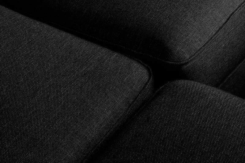 Optus 4-sits Vänstervänd U-formad Soffa med Divan och Schäslong i Tyg - Svart - Möbler - Soffa - Divansoffa & schäslongsoffa - 4 sits soffa med divan