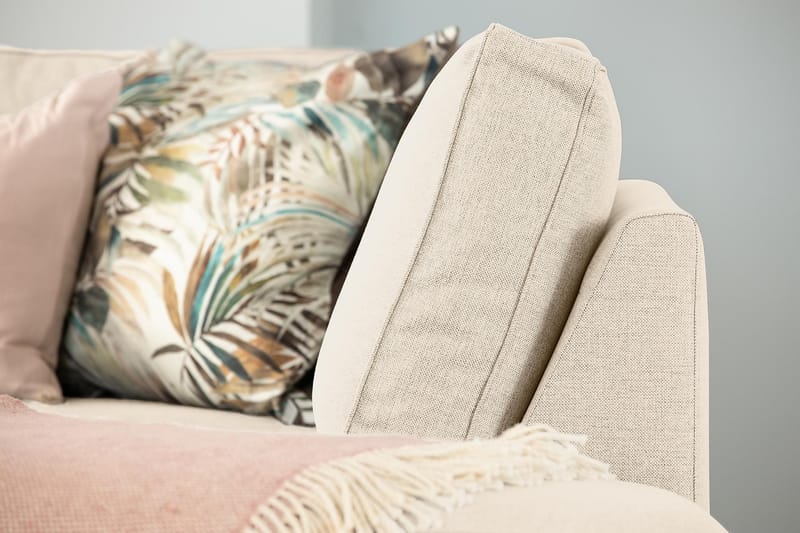 Optus 6-sits Högervänd U-formad Large Soffa med Divan och Schäslong i Tyg - Beige - Möbler - Soffa - U-soffa