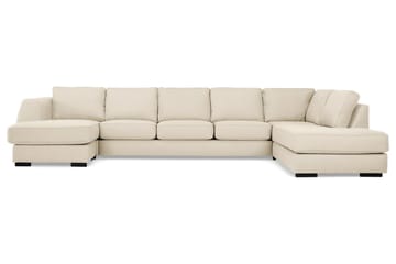 Optus 6-sits Högervänd U-formad Large Soffa med Divan och Schäslong i Tyg - Beige - Möbler - Soffa - U-soffa