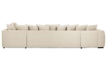 Optus 6-sits Högervänd U-formad Large Soffa med Divan och Schäslong i Tyg inkl Kuvertkuddar - Beige - Möbler - Soffa - U-soffa