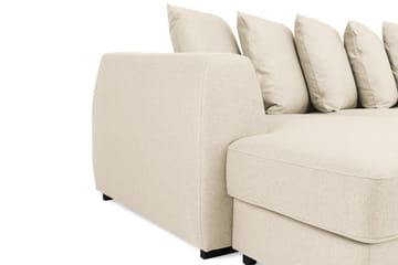 Optus 6-sits Högervänd U-formad Large Soffa med Divan och Schäslong i Tyg inkl Kuvertkuddar - Beige - Möbler - Soffa - U-soffa