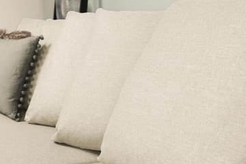 Optus 6-sits Högervänd U-formad Large Soffa med Divan och Schäslong i Tyg inkl Kuvertkuddar - Beige - Möbler - Soffa - U-soffa