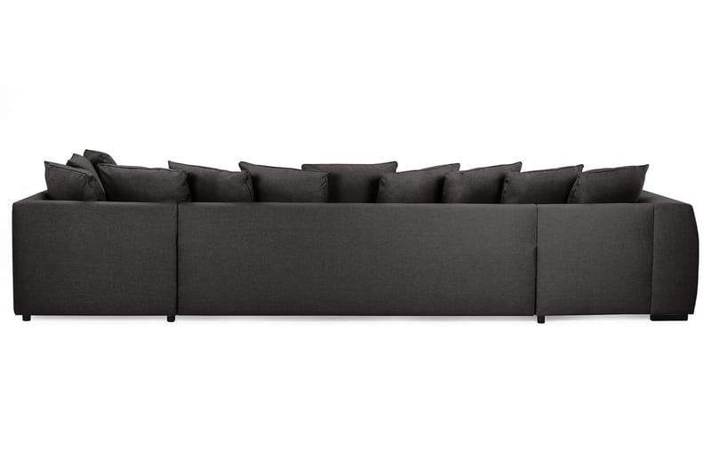 Optus 6-sits Högervänd U-formad Large Soffa med Divan och Schäslong i Tyg inkl Kuvertkuddar - Mörkgrå - Möbler - Soffa - U-soffa