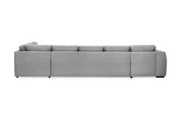 Optus 6-sits Högervänd U-formad Large Soffa med Divan och Schäslong i Tyg - Ljusgrå - Möbler - Soffa - U-soffa