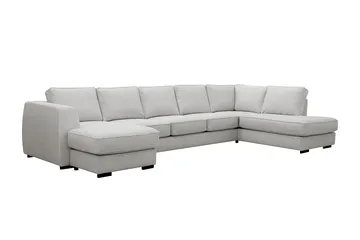 Optus 6-sits U-soffa med Divan och schäslong vänster - Ljusgrå - Möbler - Soffa - U-soffa