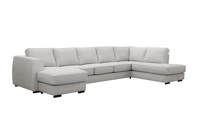 Optus 6-sits U-soffa med Divan och schäslong vänster - Ljusgrå - Möbler - Soffa - U-soffa