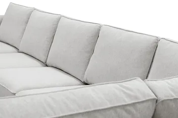 Optus 6-sits U-soffa med Divan och schäslong vänster - Ljusgrå - Möbler - Soffa - U-soffa