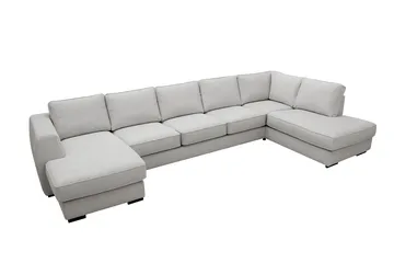 Optus 6-sits U-soffa med Divan och schäslong vänster - Ljusgrå - Möbler - Soffa - U-soffa