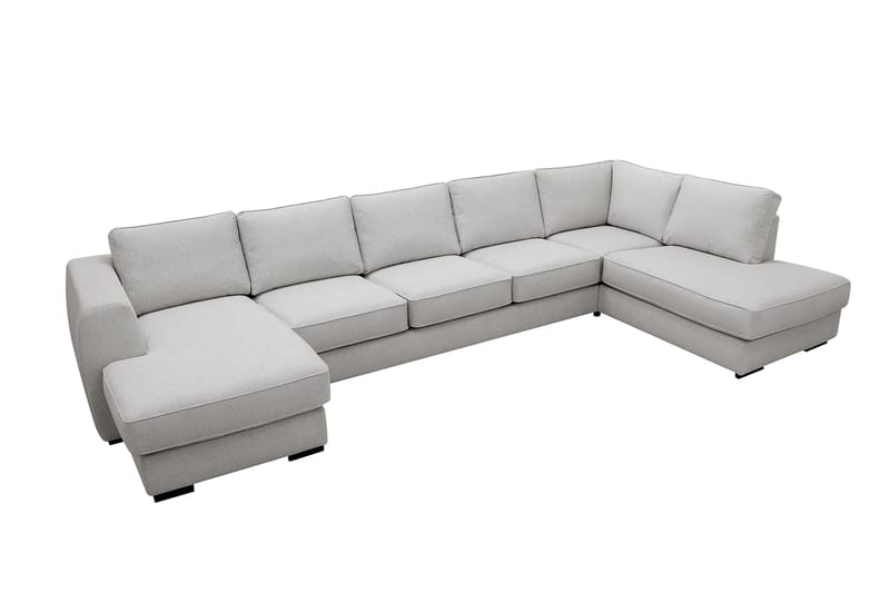 Optus 6-sits U-soffa med Divan och schäslong vänster - Ljusgrå - Möbler - Soffa - U-soffa
