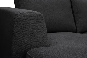 Optus 6-sits U-soffa med Divan och schäslong vänster - Svart - Möbler - Soffa - U-soffa