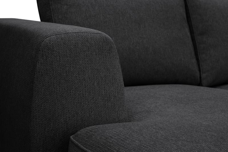 Optus 6-sits U-soffa med Divan och schäslong vänster - Svart - Möbler - Soffa - U-soffa