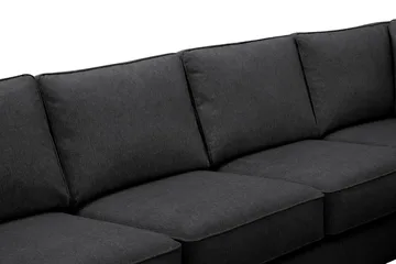 Optus 6-sits U-soffa med Divan och schäslong vänster - Svart - Möbler - Soffa - U-soffa