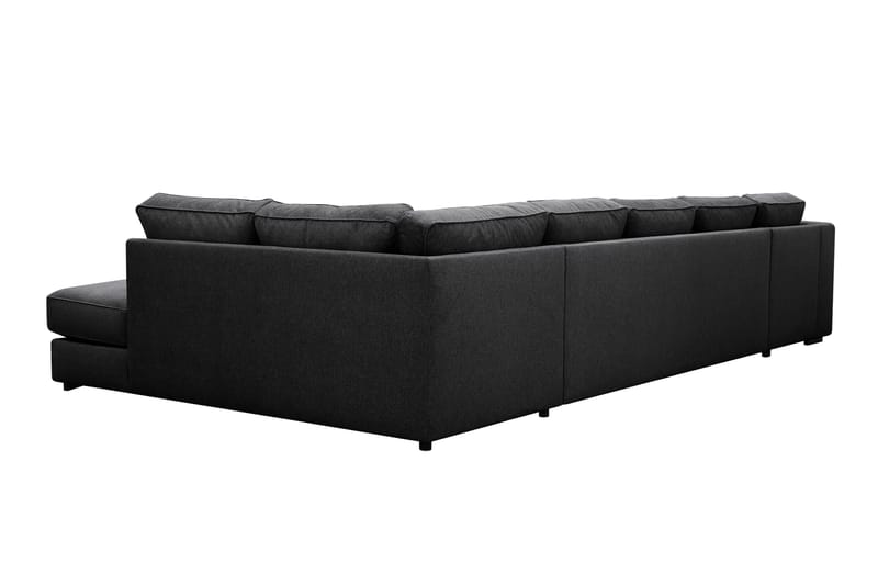 Optus 6-sits U-soffa med Divan och schäslong vänster - Svart - Möbler - Soffa - U-soffa