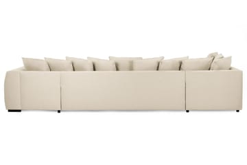 Optus 6-sits Vänstervänd U-formad Large Soffa med Divan och Schäslong i Tyg inkl Kuvertkuddar - Beige - Möbler - Soffa - U-soffa