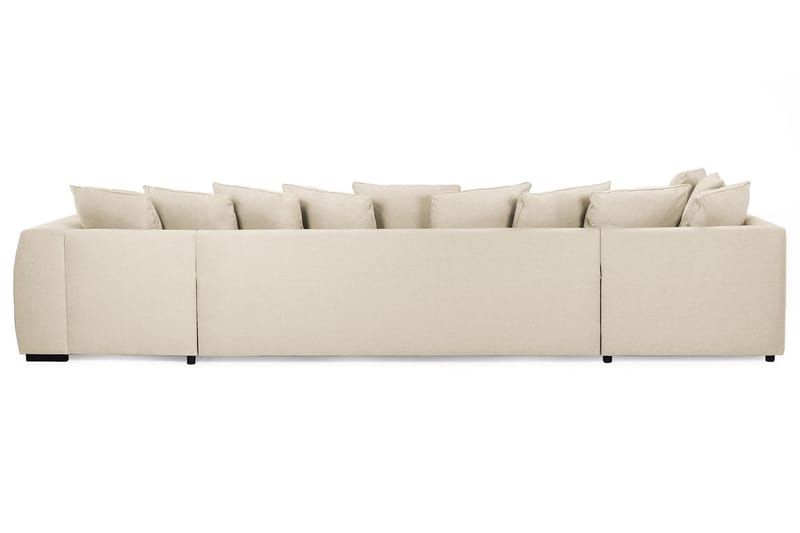 Optus 6-sits Vänstervänd U-formad Large Soffa med Divan och Schäslong i Tyg inkl Kuvertkuddar - Beige - Möbler - Soffa - U-soffa