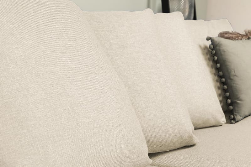 Optus 6-sits Vänstervänd U-formad Large Soffa med Divan och Schäslong i Tyg inkl Kuvertkuddar - Beige - Möbler - Soffa - U-soffa