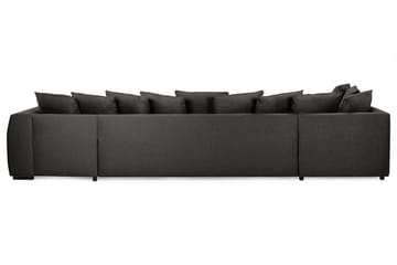 Optus 6-sits Vänstervänd U-formad Large Soffa med Divan och Schäslong i Tyg inkl Kuvertkuddar - Mörkgrå - Möbler - Soffa - U-soffa
