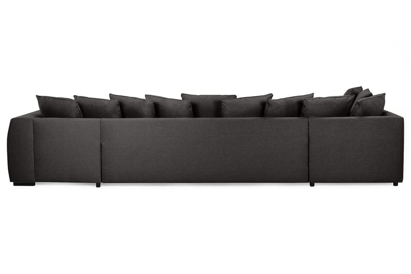 Optus 6-sits Vänstervänd U-formad Large Soffa med Divan och Schäslong i Tyg inkl Kuvertkuddar - Mörkgrå - Möbler - Soffa - U-soffa