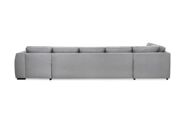 Optus 6-sits Vänstervänd U-formad Large Soffa med Divan och Schäslong i Tyg - Ljusgrå - Möbler - Soffa - U-soffa