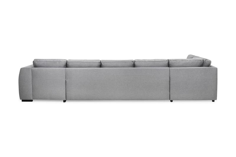 Optus 6-sits Vänstervänd U-formad Large Soffa med Divan och Schäslong i Tyg - Ljusgrå - Möbler - Soffa - U-soffa