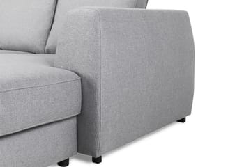 Optus 6-sits Vänstervänd U-formad Large Soffa med Divan och Schäslong i Tyg - Ljusgrå - Möbler - Soffa - U-soffa