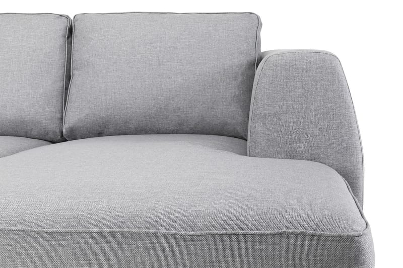 Optus 6-sits Vänstervänd U-formad Large Soffa med Divan och Schäslong i Tyg - Ljusgrå - Möbler - Soffa - U-soffa