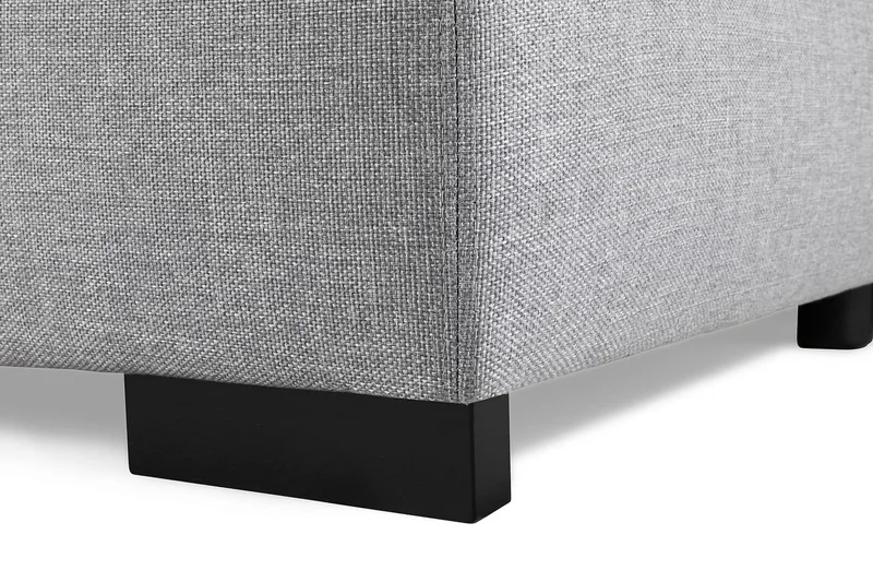 Optus 6-sits Vänstervänd U-formad Large Soffa med Divan och Schäslong i Tyg - Ljusgrå - Möbler - Soffa - U-soffa