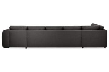 Optus 6-sits Vänstervänd U-formad Large Soffa med Divan och Schäslong i Tyg - Mörkgrå - Möbler - Soffa - U-soffa