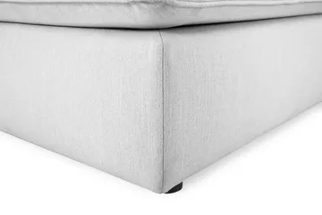 Optus Lyx 4-sits Vänstervänd U-formad Soffa med Divan och Schäslong i Tyg - Grå - Möbler - Soffa - U-soffa