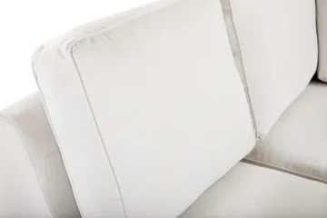 Optus Lyx 6-sits Vänstervänd U-formad Large Soffa med Divan och Schäslong i Tyg - Ljusgrå - Möbler - Soffa - U-soffa