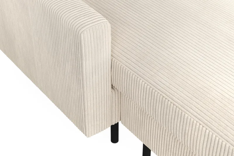 Peppe 4-sits Högervänd U-formad Soffa med Divan och Schäslong i Manchester - Beige - Möbler - Soffa - U-soffa