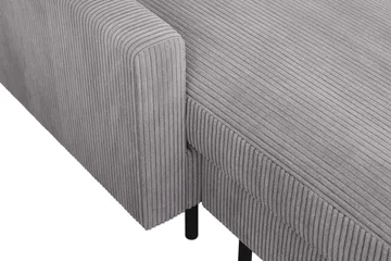 Peppe 4-sits Högervänd U-formad Soffa med Divan och Schäslong i Manchester - Mörkgrå - Möbler - Soffa - U-soffa