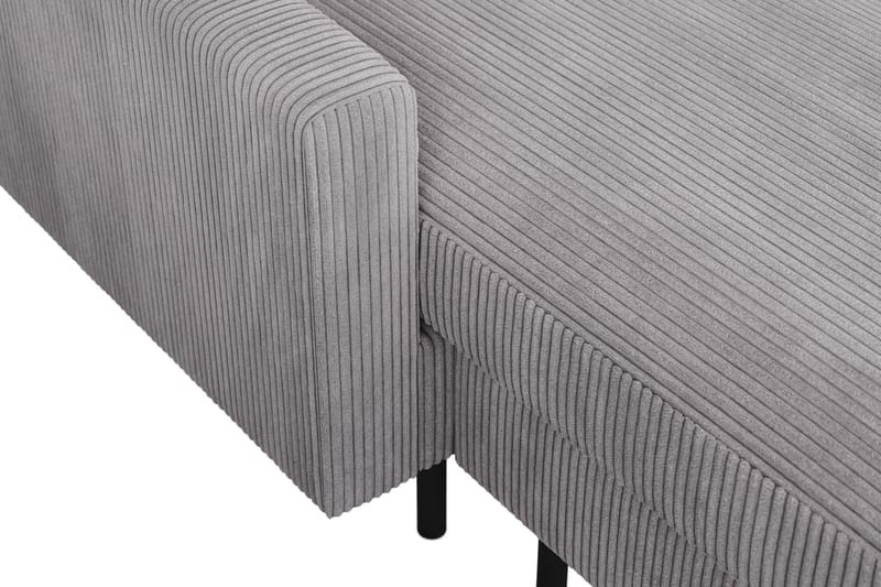 Peppe 4-sits Högervänd U-formad Soffa med Divan och Schäslong i Manchester - Mörkgrå - Möbler - Soffa - U-soffa