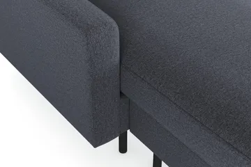 Peppe 4-sits Högervänd U-formad Soffa med Divan och Schäslong i Tyg - Mörkgrå - Möbler - Soffa - U-soffa