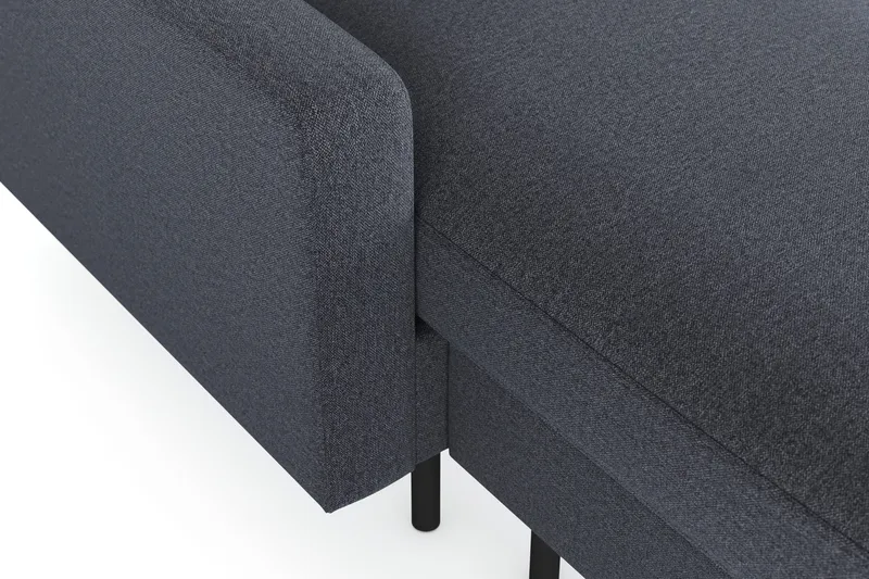 Peppe 4-sits Högervänd U-formad Soffa med Divan och Schäslong i Tyg - Mörkgrå - Möbler - Soffa - U-soffa