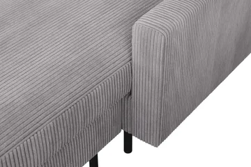 Peppe 4-sits Vänstervänd U-formad Soffa med Divan och Schäslong i Manchester - Mörkgrå - Möbler - Soffa - U-soffa