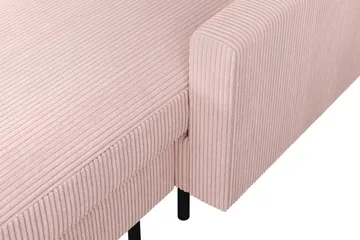 Peppe 4-sits Vänstervänd U-formad Soffa med Divan och Schäslong i Manchester - Rosa - Möbler - Soffa - U-soffa