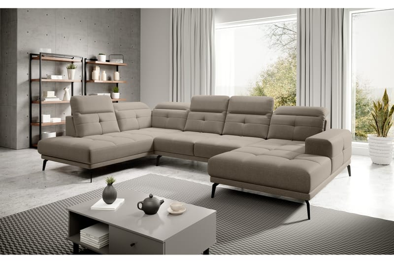 Soffa m. Divan och Schäslong Hago - Beige - Möbler - Soffa - U-soffa