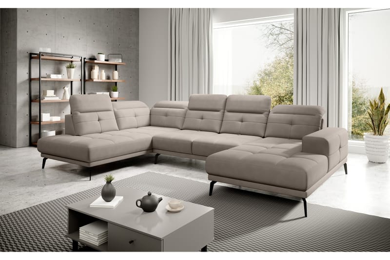 Soffa m. Divan och Schäslong Hago - Beige - Möbler - Soffa - U-soffa