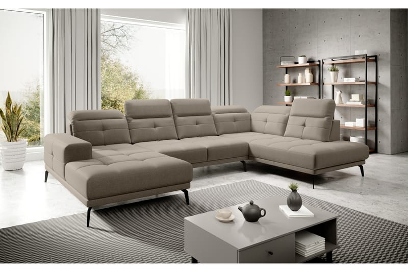 Soffa m. Divan och Schäslong Hago - Beige - Möbler - Soffa - U-soffa