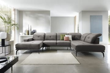 Soffa m. Divan och Schäslong Hago - Grå - Möbler - Soffa - U-soffa