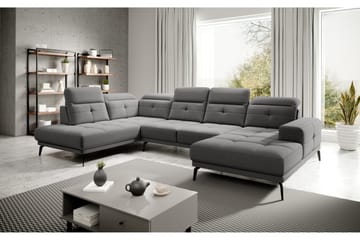 Soffa m. Divan och Schäslong Hago - Grå - Möbler - Soffa - U-soffa