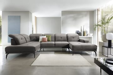 Soffa m. Divan och Schäslong Hago - Grå - Möbler - Soffa - U-soffa