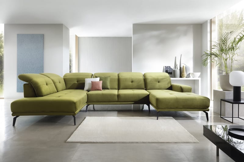 Soffa m. Divan och Schäslong Hago - Grå - Möbler - Soffa - U-soffa