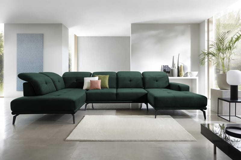 Soffa m. Divan och Schäslong Hago - Grön - Möbler - Soffa - U-soffa