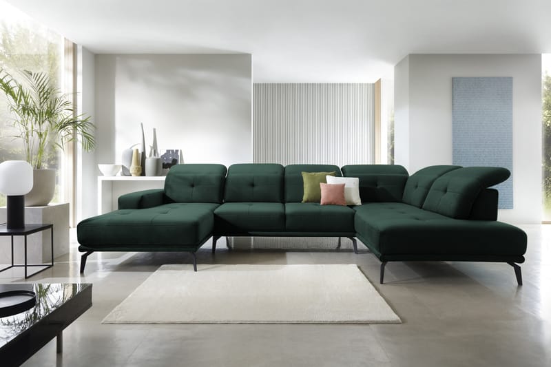 Soffa m. Divan och Schäslong Hago - Grön - Möbler - Soffa - U-soffa