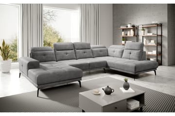 Soffa m. Divan och Schäslong Hago - Ljusgrå - Möbler - Soffa - U-soffa
