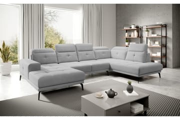 Soffa m. Divan och Schäslong Hago - Ljusgrå - Möbler - Soffa - U-soffa