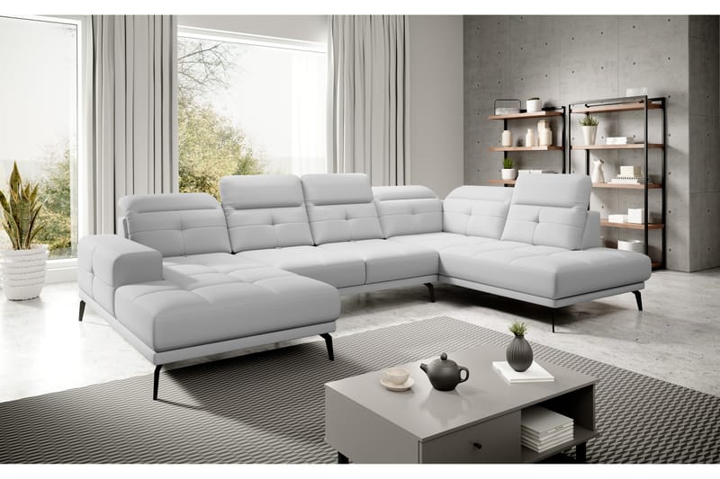 Soffa m. Divan och Schäslong Hago - Vit - Möbler - Soffa - U-soffa