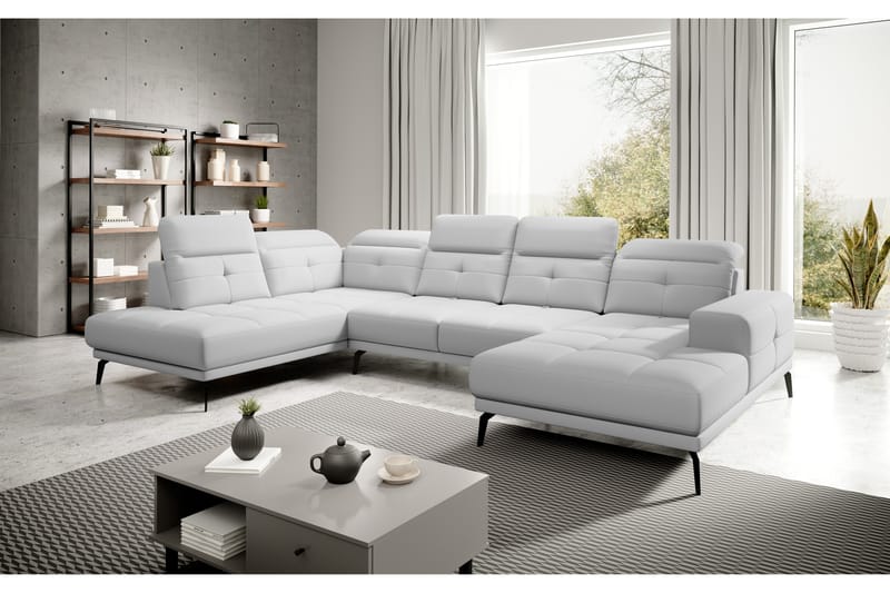 Soffa m. Divan och Schäslong Hago - Vit - Möbler - Soffa - U-soffa